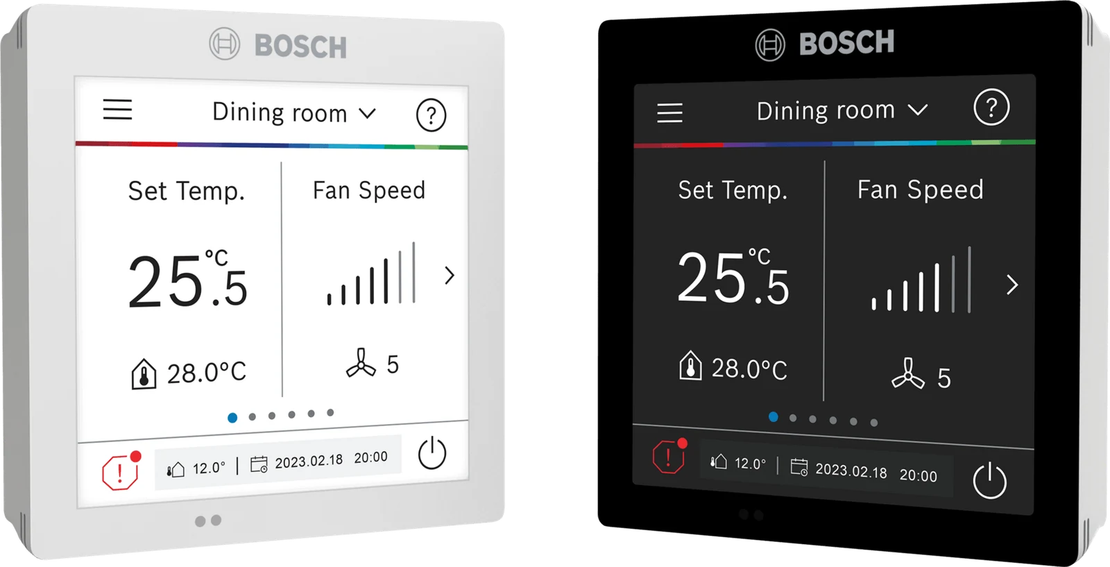 Bosch VRF ARC T-B black touchscreen room controller product-family image